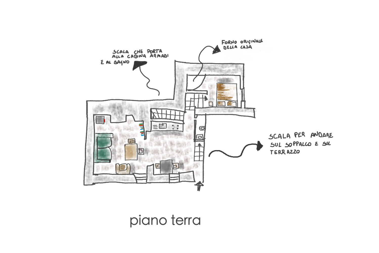 Planimetria Casa Due Borgata Trincheri Piano Terra Due