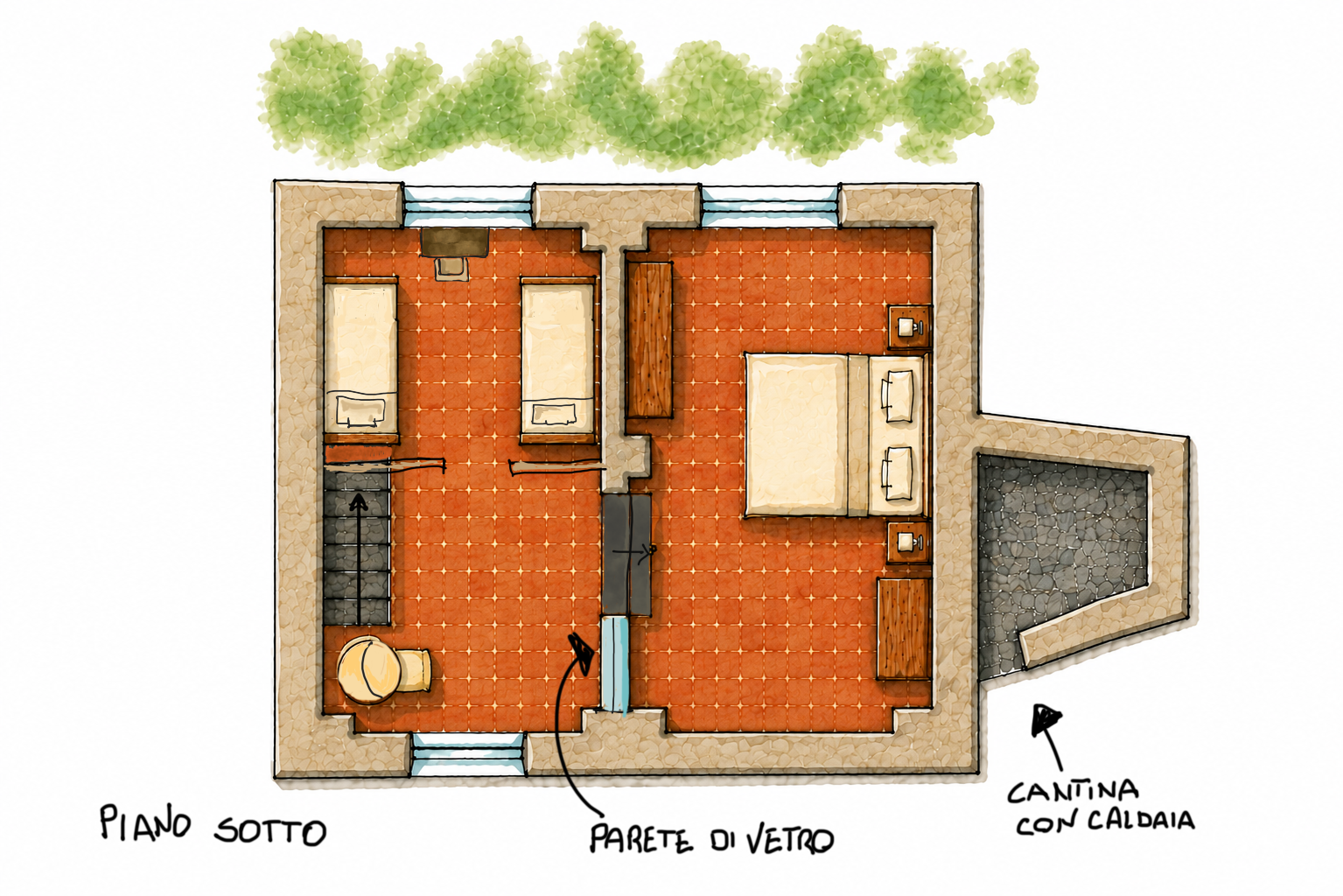 Castellazzo Piano Camere Scritte